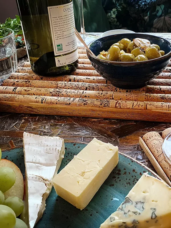 Wine cork pot trivet in use.